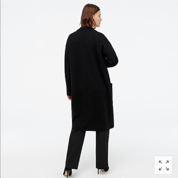 J. Crew Ella Long Sweater-Blazer in Black - Picture 2 of 9